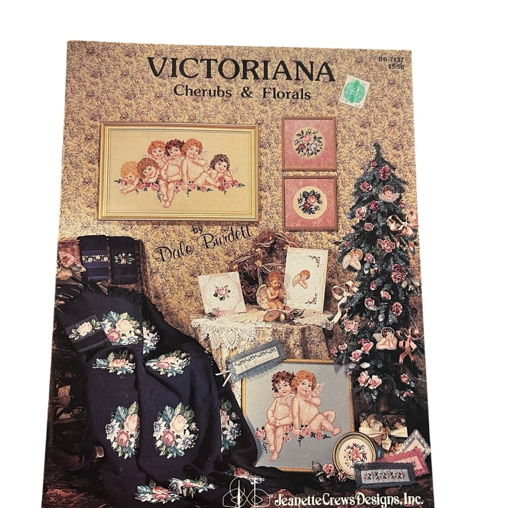 Jeanette Crews Victoriana Cherubs & Florals Cross Stitch‎ Pattern